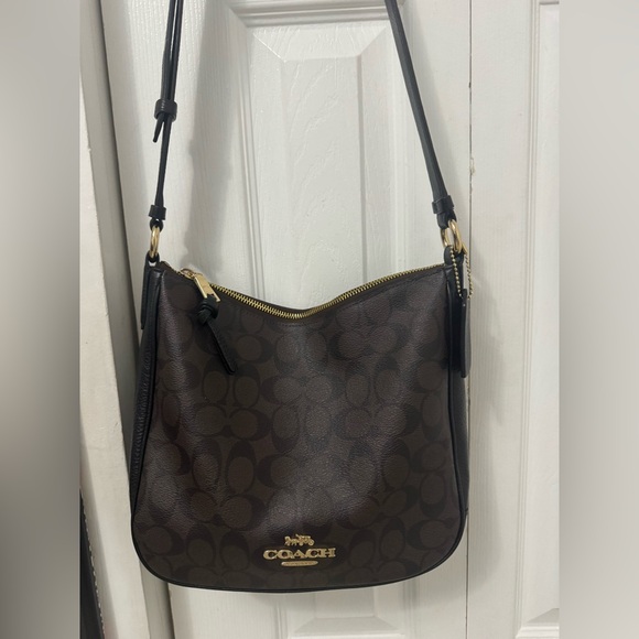 Coach Handbags - Coach Chocolate Brown Signature Shoulder Bag